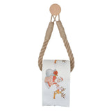 HangEasy Nagelvrije Touw Handdoekhouder & Toiletrolhouder