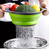 FlexiDrain – Opvouwbare Siliconen Groente- en Fruitwasmand