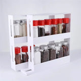 TurnEasy 2-Laags Draaibaar Kruidenrek – Multifunctioneel Organizer Rek voor Keuken & Badkamer
