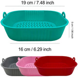 AirBake – Siliconen Airfryer Pot & Bakvorm – Herbruikbare Vierkante Oven- en BBQ-tray