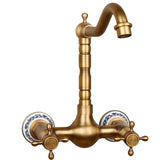 AntiqueFlow Wandkraan – Antiek Messing