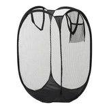 AirFold Wasmand – Grote Opvouwbare Mesh Wasmand met Ventilatie & Zijvak