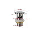 Push Down Pop-Up Afvoerplug – Messing