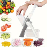 SliceMaster Instelbare Groentesnijder – Handmatige Dicer met Roestvrijstalen Mes – Efficiënt & Energiezuinig Keukenhulpmiddel