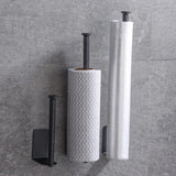 LUXROLLO - Zelfklevende RVS Toiletrolhouder (Verlengd & Zonder Boren)