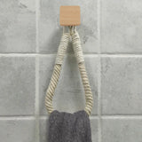 HangEasy Nagelvrije Touw Handdoekhouder & Toiletrolhouder