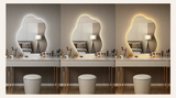 NordiGlow Onregelmatige LED-Spiegel – Scandinavisch Design