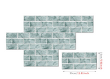 RetroBrick – 6-delige Zelfklevende Retro Baksteen Wandstickers (30x15cm)