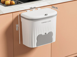 EcoBin Keuken & Badkamer Wandprullenbak – 8.5L / 12L Met Deksel