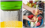 FlexiDrain – Opvouwbare Siliconen Groente- en Fruitwasmand
