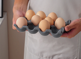 OvoLux Keramische Eierhouder – 6- & 12-Vaks Design Eiertray voor Keuken & Koelkast