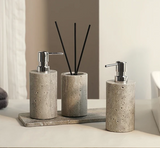 WabiSabiStone Natuurlijke Zilveras Badkameraccessoires
