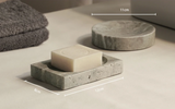 WabiSabiStone Natuurlijke Zilveras Badkameraccessoires