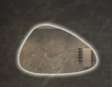NordiLux Design Badkamerspiegel – Slimme LED Wandspiegel met Onregelmatige Vorm en Aluminium Frame