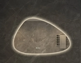 NordiLux Design Badkamerspiegel – Slimme LED Wandspiegel met Onregelmatige Vorm en Aluminium Frame