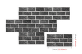 RetroBrick – 6-delige Zelfklevende Retro Baksteen Wandstickers (30x15cm)