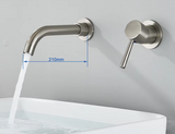 LuxaWall Elite – Inbouw Wastafelkraan in Geborsteld Goud