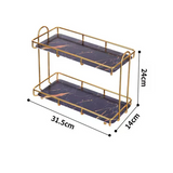 AquaSteel DuoShelf – Waterdichte Dubbele Badkamerplank