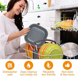 AirBake – Siliconen Airfryer Pot & Bakvorm – Herbruikbare Vierkante Oven- en BBQ-tray