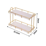 AquaSteel DuoShelf – Waterdichte Dubbele Badkamerplank