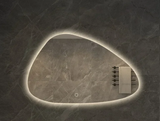 NordiLux Design Badkamerspiegel – Slimme LED Wandspiegel met Onregelmatige Vorm en Aluminium Frame