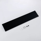DUOWARE Wandrek Zwart/Wit – Aluminium Organizer voor Badkamer, Keuken of Slaapkamer