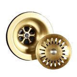 Keukenafvoerplug – 3,5 Inch | Antiek Messing | Gepolijste Afwerking