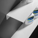 DUOWARE Wandrek Zwart/Wit – Aluminium Organizer voor Badkamer, Keuken of Slaapkamer