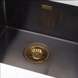 Keukenafvoerplug – 3,5 Inch | Antiek Messing | Gepolijste Afwerking