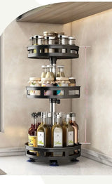 SpiceTurn Pro – 360° Draaiend Kruidenrek Organizer voor Keuken
