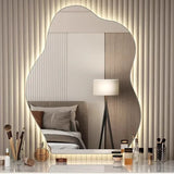 NordiGlow Onregelmatige LED-Spiegel – Scandinavisch Design