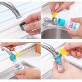 EcoStream 360 – Universele Waterbesparende Kraanbubbler met Rotatie Nozzle