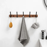 SARIHOSY Luxe Zwarte Houten Wandkapstok
