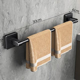 AquaShelf Wandgemonteerd Badkamerschap – 1-Laags Aluminium Organizer