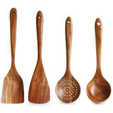 EcoWood – Luxe Houten Keukengerei Set met Opbergemmer