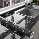 MarbleShield – Luxe Zelfklevende Marmerfolie voor Keuken & Meubels
