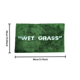 FreshLawn Comfort Mat – Trendy Groene “Wet Grass” Deur
