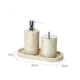 Travèra Beige Travertin Badkamer Accessoires Set