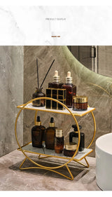AureliaTower Luxe 2-Laags Badkamer & Make-up Organizer