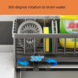 AquaDry Multifunctionele Sponshouder – Koolstofstaal