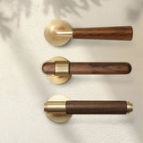 Walnoir Retro Houten Deurslot