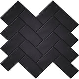 Herringbone Luxe – Zelfklevende Wandtegels