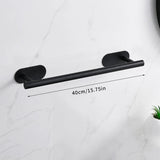 Zelfklevende RVS Badkamer Accessoireset – Geen Boren | Geborstelde Afwerking | Metalen Montage