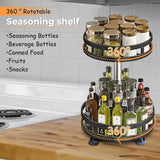 SpiceTurn Pro – 360° Draaiend Kruidenrek Organizer voor Keuken
