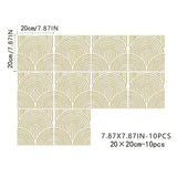 ArtTiles – 10-delige Abstracte Matte Tegelstickerset