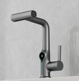 AquaGlow Waterval Wastafelkraan met Digitale Temperatuurweergave