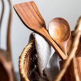 EcoWood – Luxe Houten Keukengerei Set met Opbergemmer