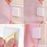 AquaFix Douchegordijn Clips – Set van 2 en 6