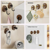 Houten Walnoot Hangende Hanger – Zwart of Wit