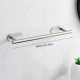 Zelfklevende RVS Badkamer Accessoireset – Geen Boren | Geborstelde Afwerking | Metalen Montage